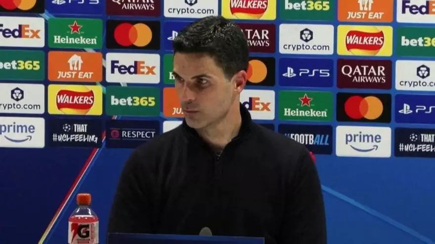 Arteta: "Me parece que el arbitro ha estado muy bien"