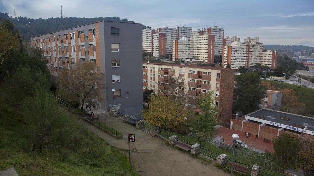 Vista panorámica del barrio de Ciutat Meridiana, en una imagen de archivo.