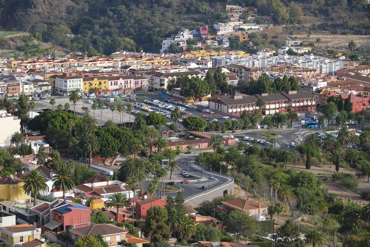 Panorámica de la Villa de Santa Brígida.