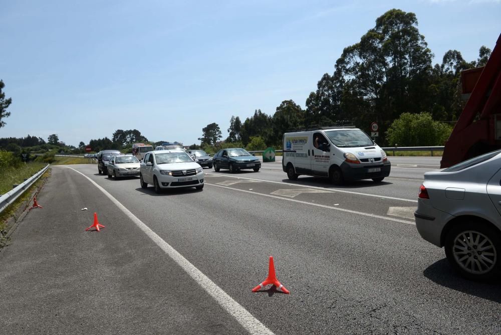 Controles en la vía rápida de O Salnés