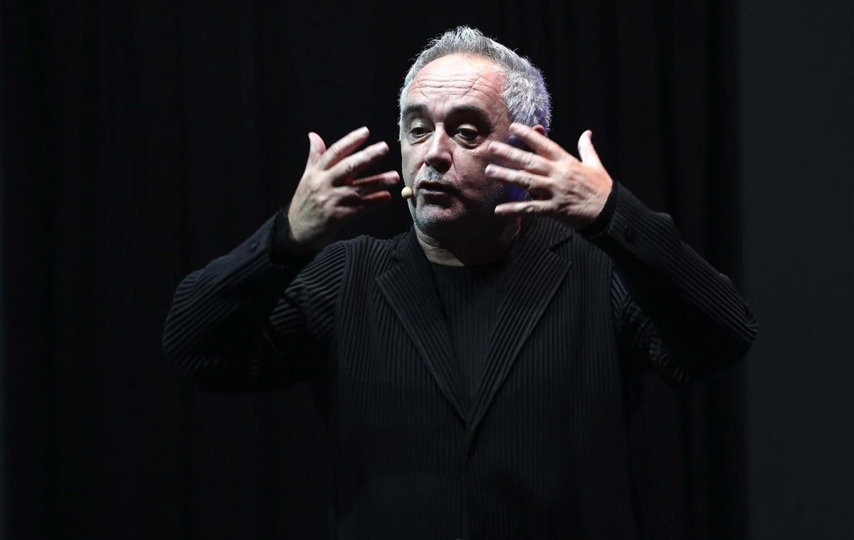 Ferran Adrià durante la presentación este mediodía en el MadridFusión de ElBulli1846 el proyecto definitivo de Cala Montjoi.