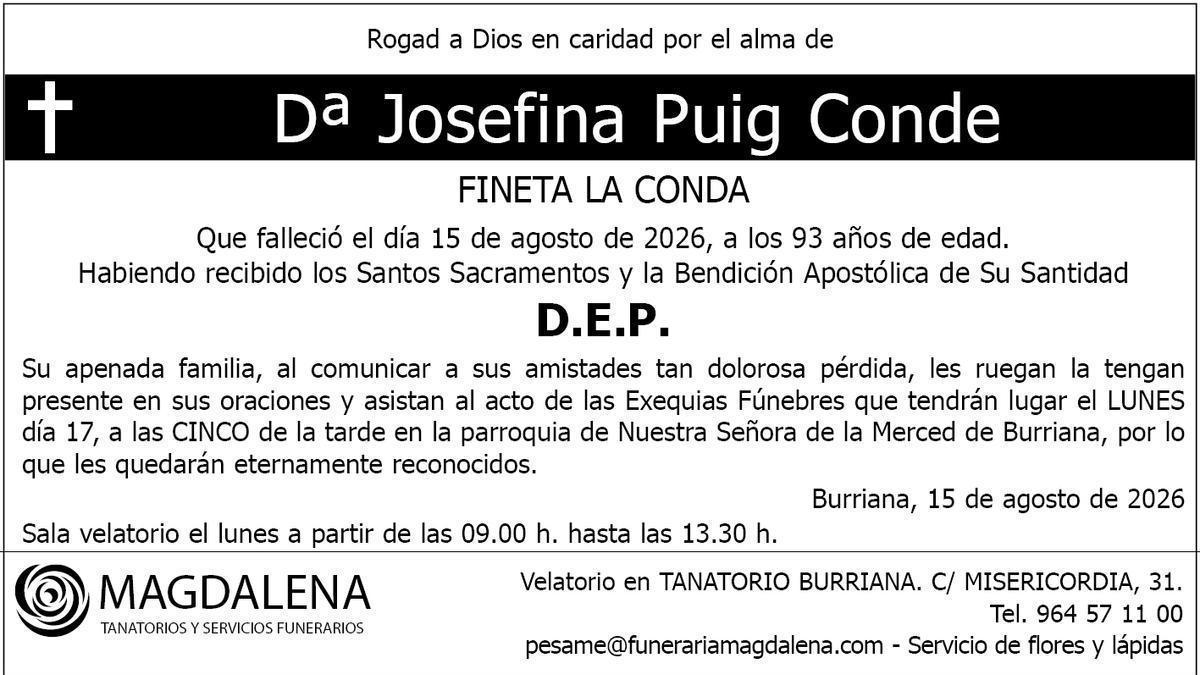 Dª Josefina Puig Conde