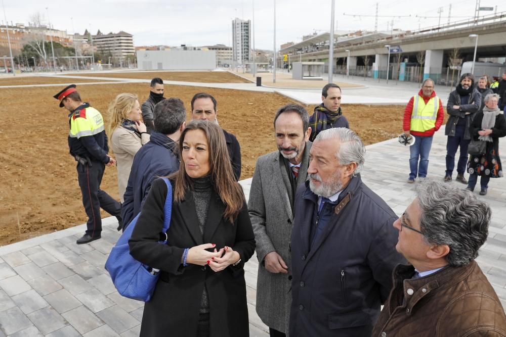 Inauguració de les obres del parc Central