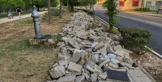 La nueva pavimentación para Entrepuentes y El Nazareno, en marcha