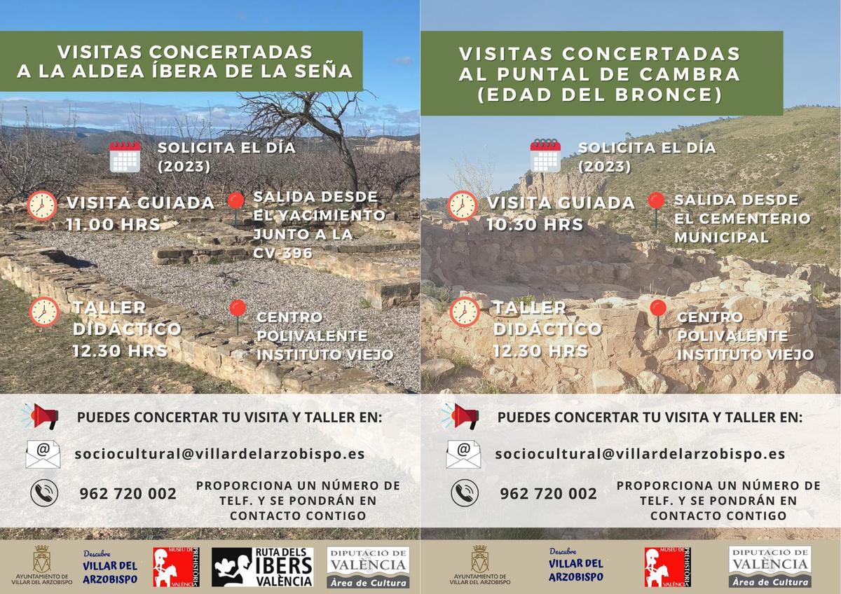 Cartel de las visitas guiadas