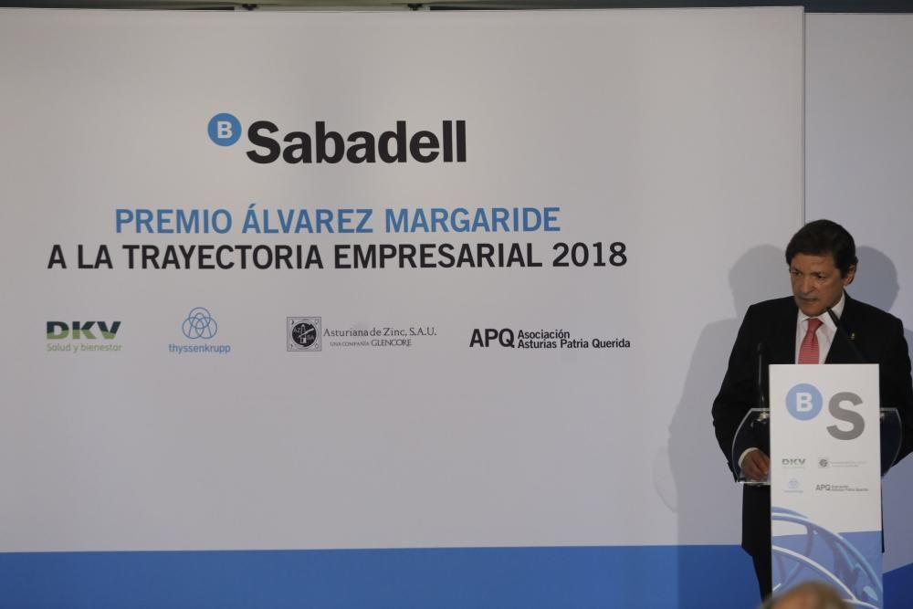 Premio Álvarez Margaride 2018 al empresario Sabino García Vallina, de TSK