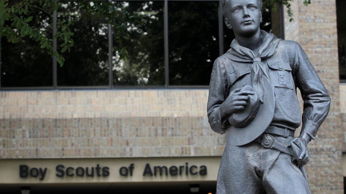 La entrada a la sede de los Boy Scouts of America en Irving (Texas).