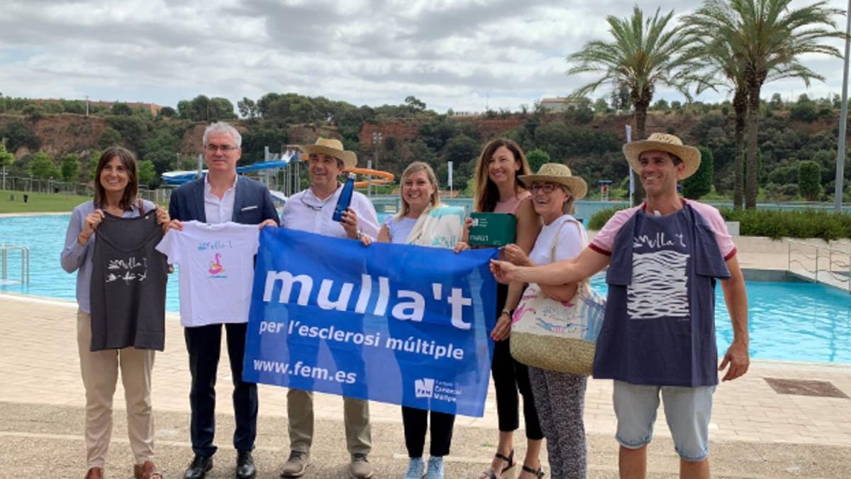 Presentación de la campaña 'Mulla't per l'Esclerosi Múltiple' en Sabadell.