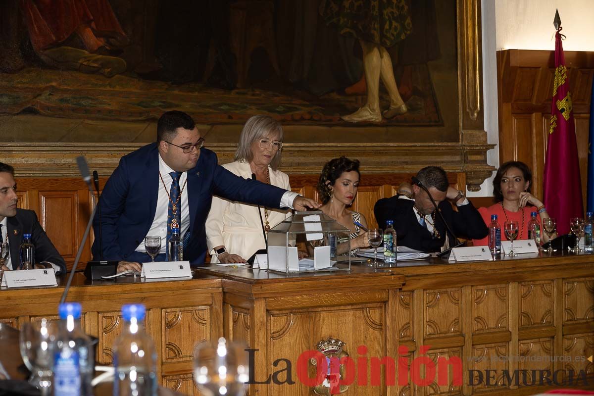 Pleno de investidura en el Ayuntamiento de Caravaca