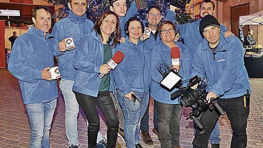 Foto de familia del equipo de TV Serverina.