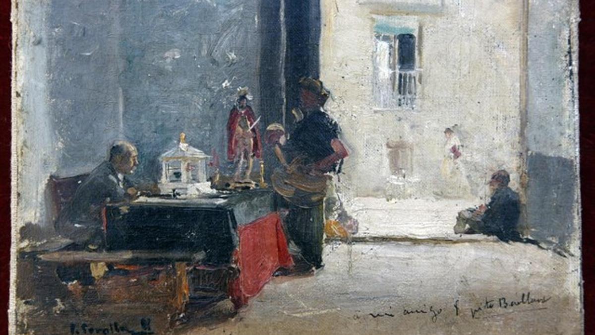 El cuadro 'El santero de la cofradía' de Sorolla, robado en 2010 en la Casa Museo Benlliure.