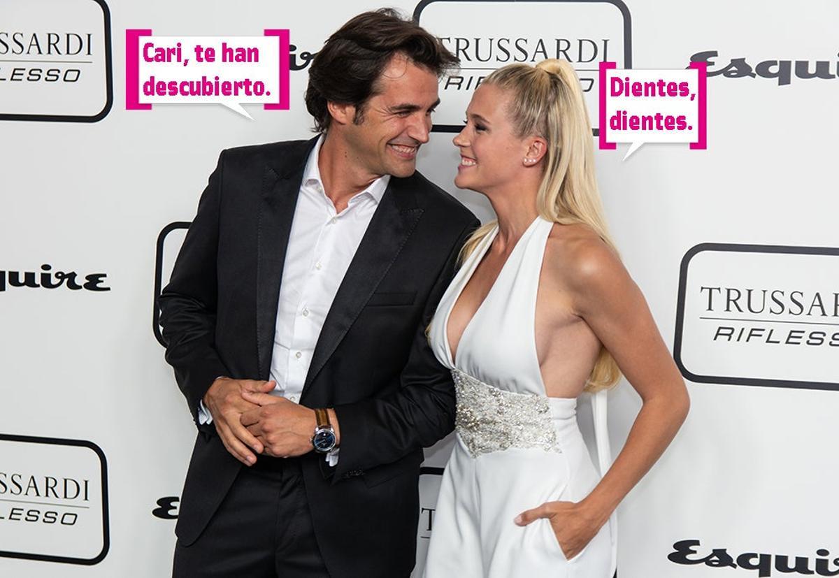 Álex Adrover y Patricia Montero con bocadillos "te han descubierto"