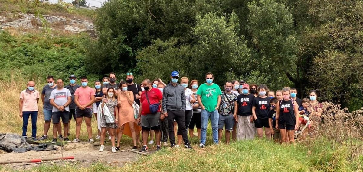 Protestas de los vecinos vecinos de Ons.