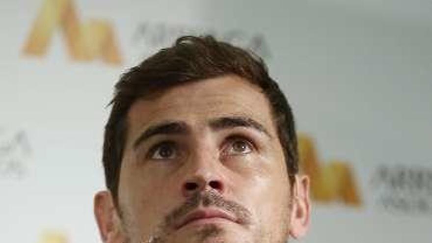 Casillas, ayer en Madrid. // Efe