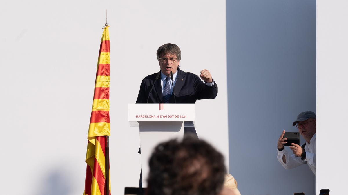 Puigdemont esta semana en Barcelona