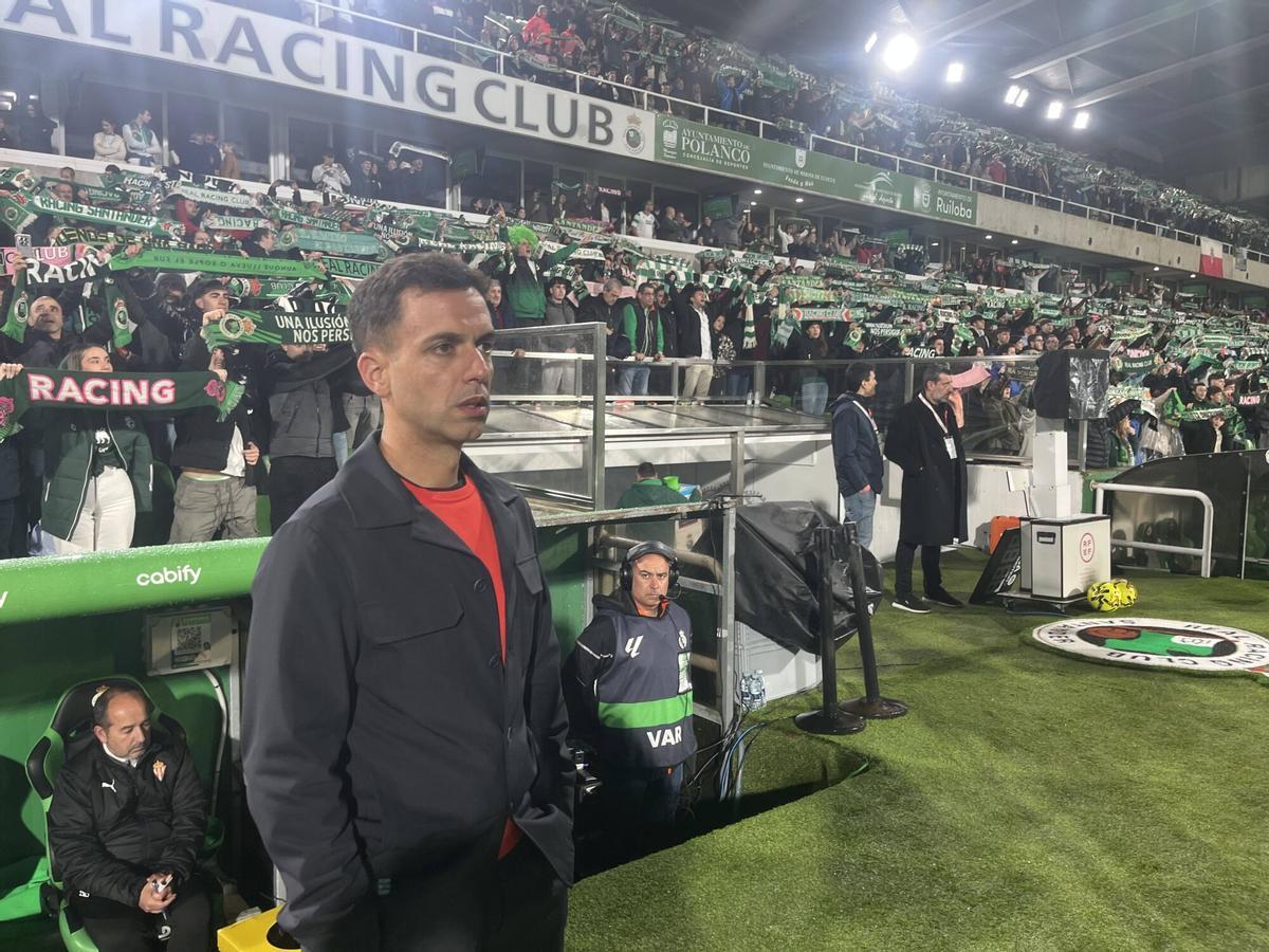 El partido entre el Racing de Santander y el Sporting, en imágenes