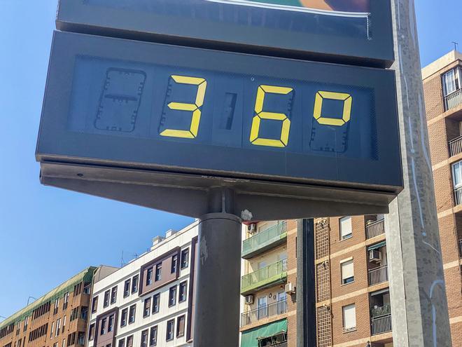 Termómetro durante una ola de calor