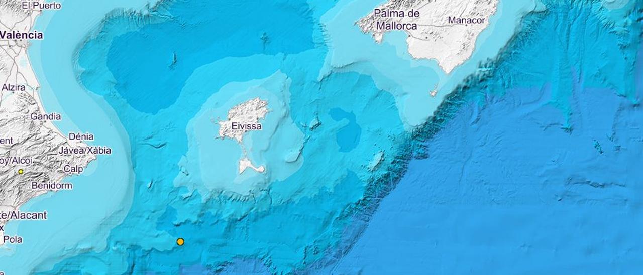 Terremoto frente a la costa de Ibiza