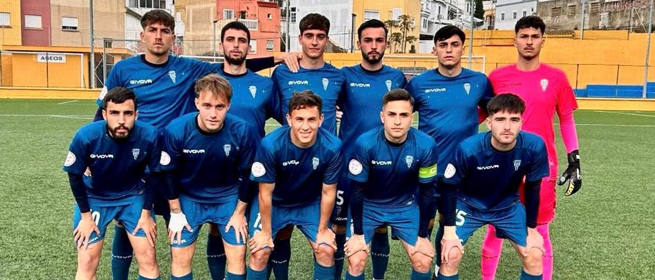 Once inicial del Córdoba CF B en su visita al Ceuta B.