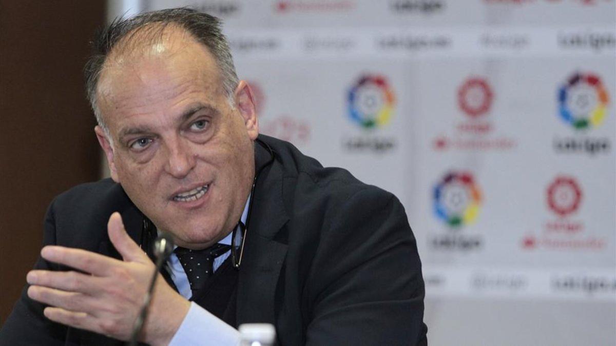 Javier Tebas acudió a la reunión del CSD