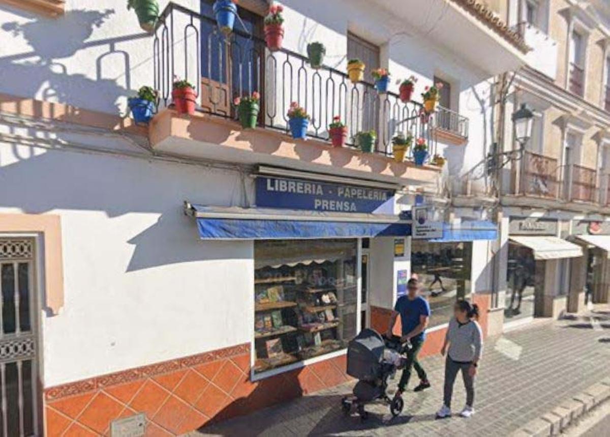 Despacho de lotería donde se ha sellado el boleto ganador de la bonoloto