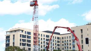 Archivo - Edificios en construcción. Vivienda.