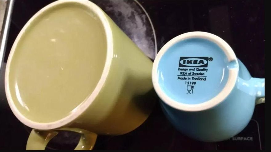 ¿Para qué sirve la misteriosa ranura en la base de las tazas de Ikea?