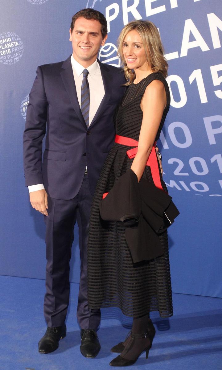 Albert Rivera y Beatriz Tajuela en los Premios Planeta 2015