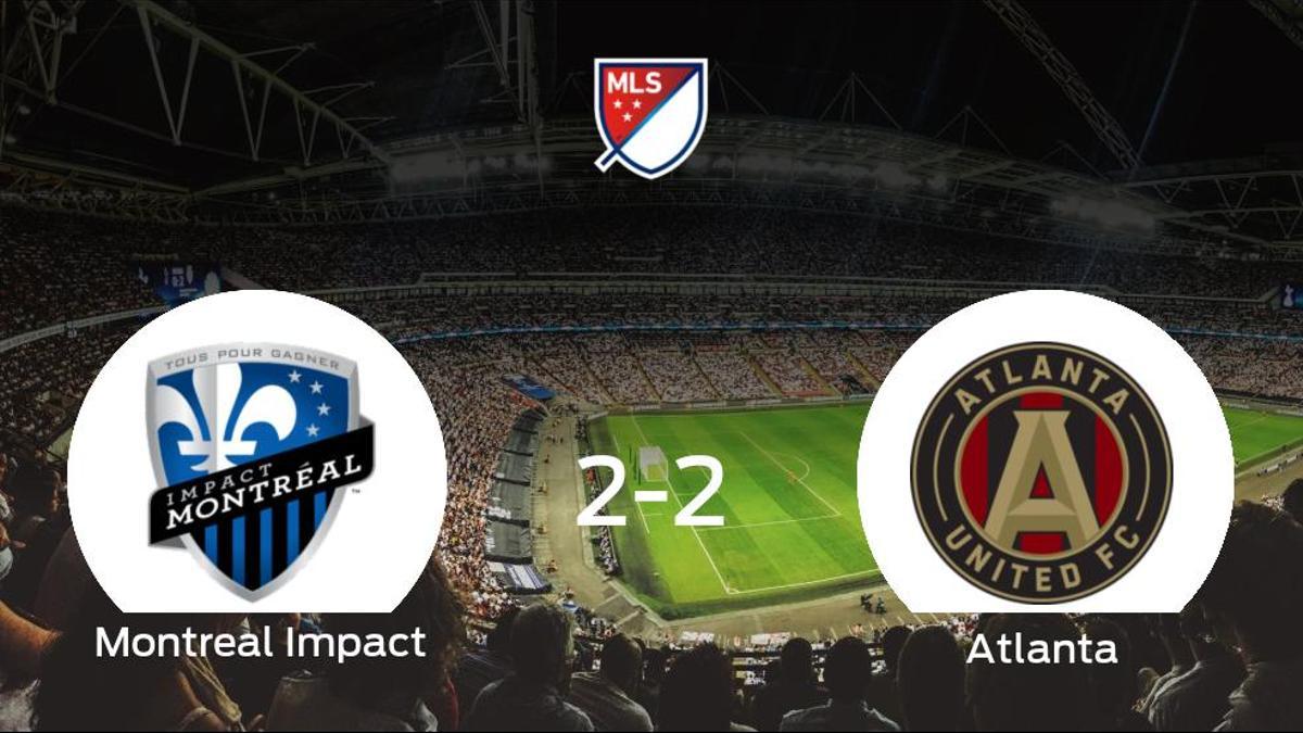 El Montreal Impact y el Atlanta United se reparten los puntos y empatan 2-2