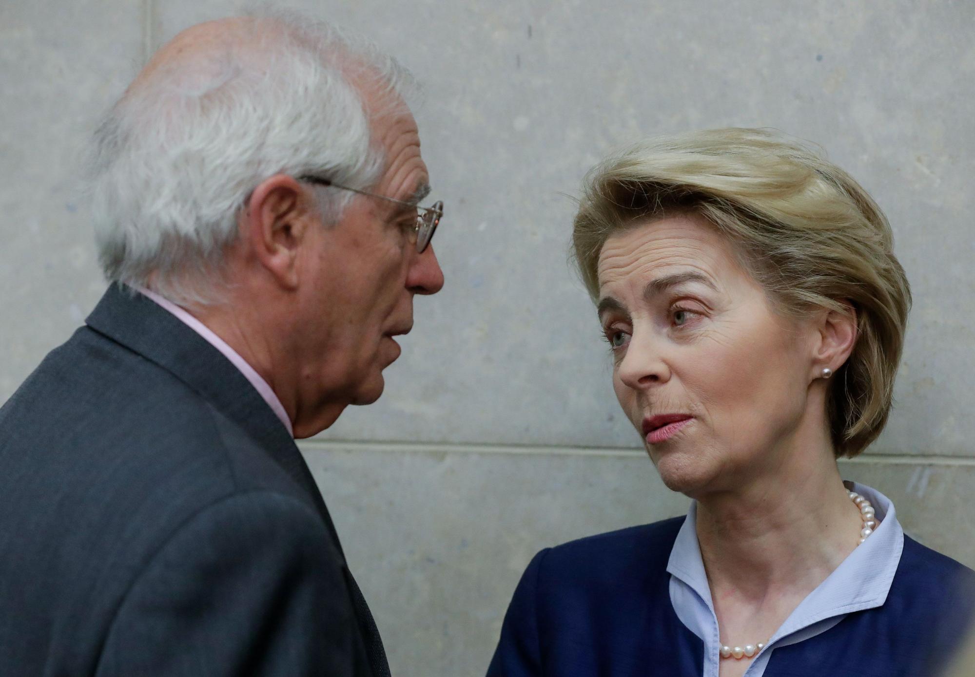 Josep Borrell y Ursula von der Leyen.