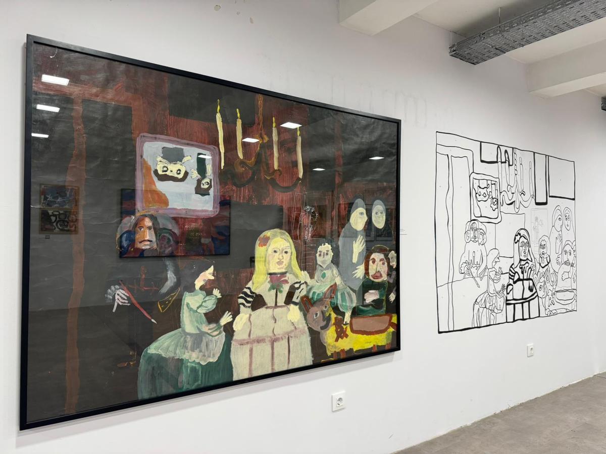La exposición incluye una obra inspirada en 'Las Meninas'.