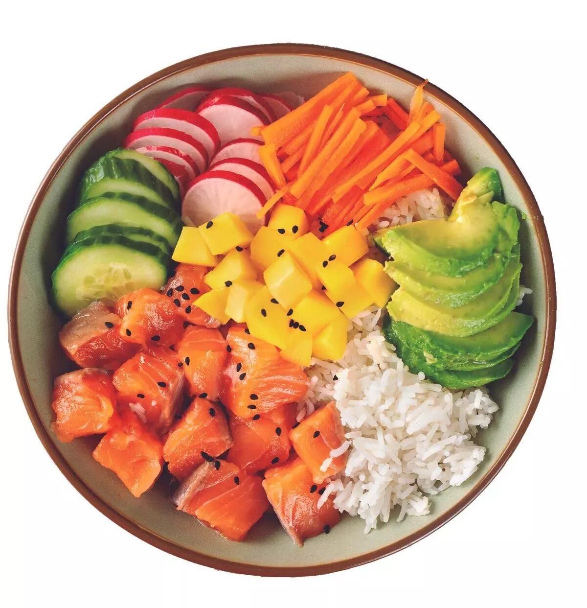 Un plato de 'poke'