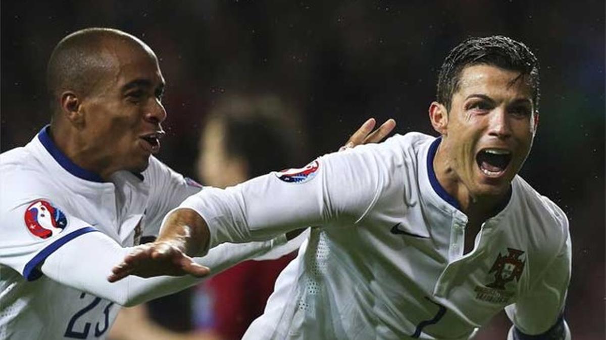 Cristiano anotó el gol de la victoria ante Dinamarca en Copenhague