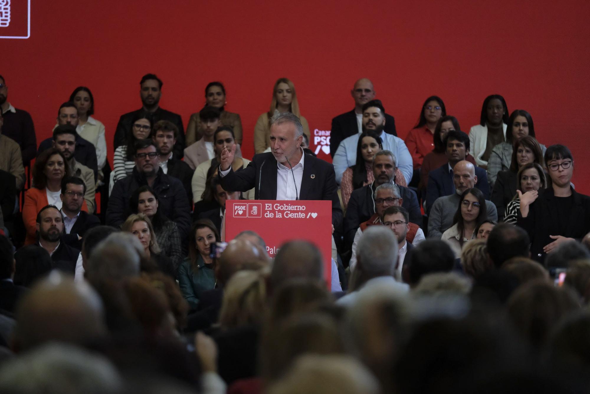 Mitin de Pedro Sánchez en Las Palmas de Gran Canaria