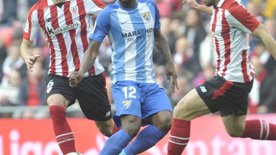 Ideye, en el partido contra el Athletic Club en San Mamés.