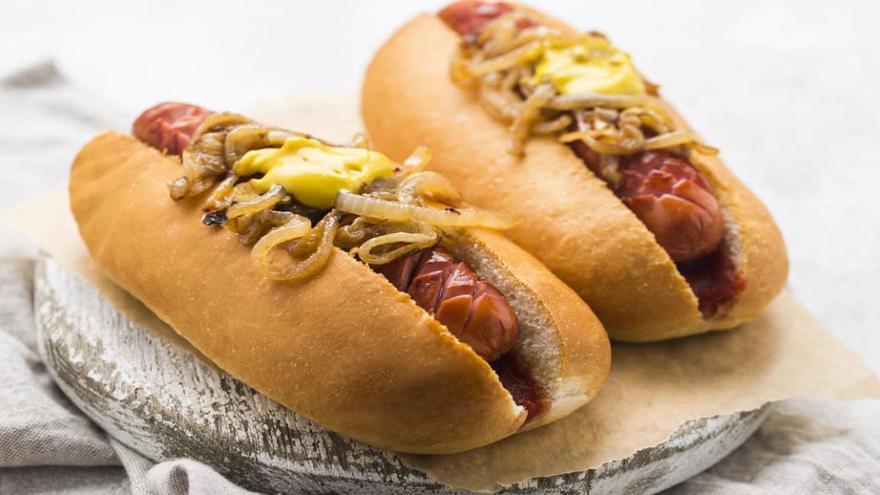 Hot Dog al estilo americano.