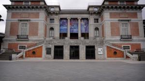 Museo del Prado vacío, poco después de declararse el estado de alarma.