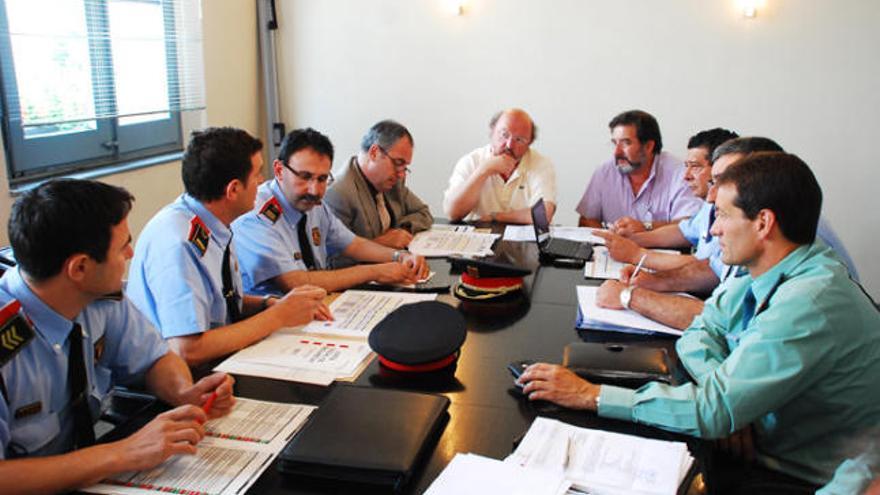 Un moment de la reunió de la Junta de Seguretat.