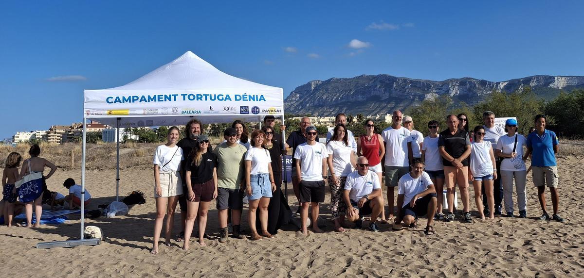 El "Campament tortuga" de Dénia ya vigila la eclosión de los nidos