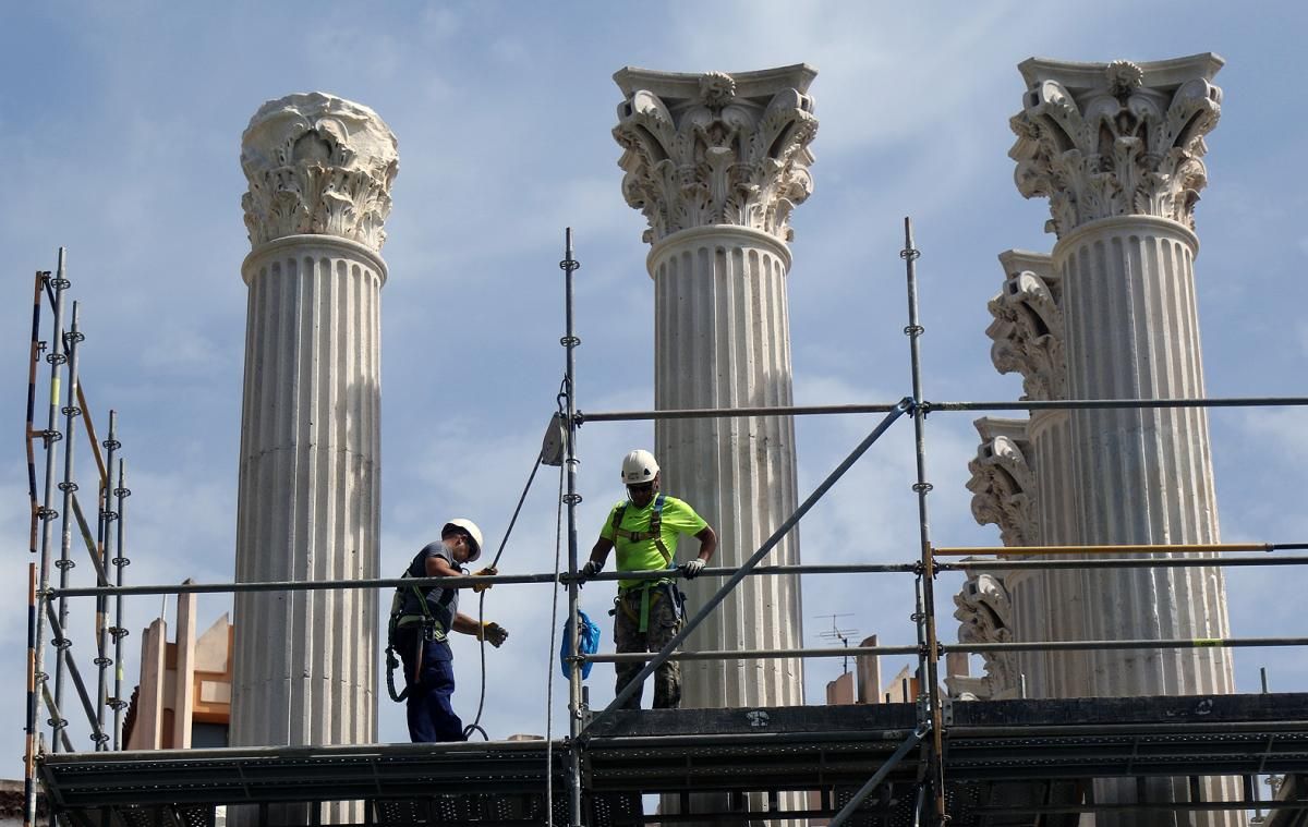 Fotogalería / Las obras del Templo Romano, al 85%