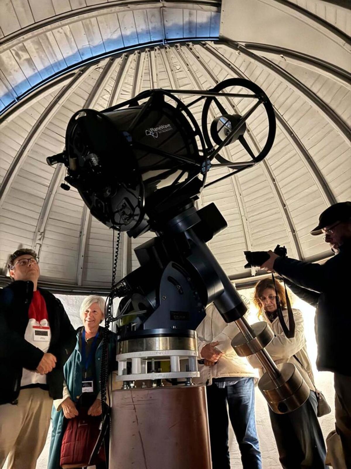 Una observación astronómica en el Museo Municipal de Lalín.