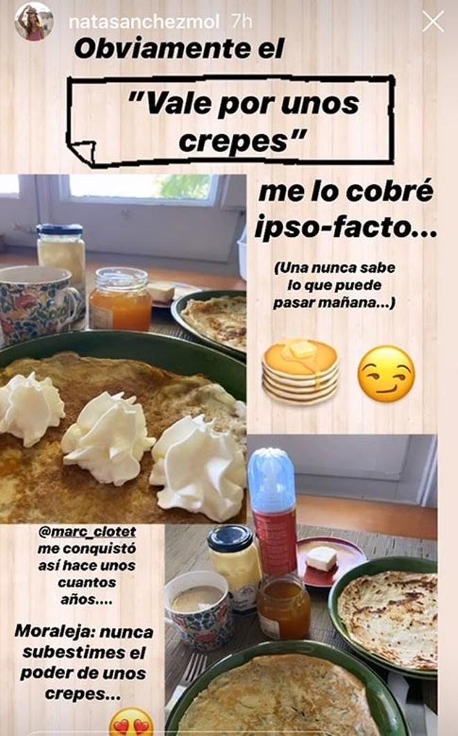 El regalo de Marc Clotet a Natalia Sánchez: crepes