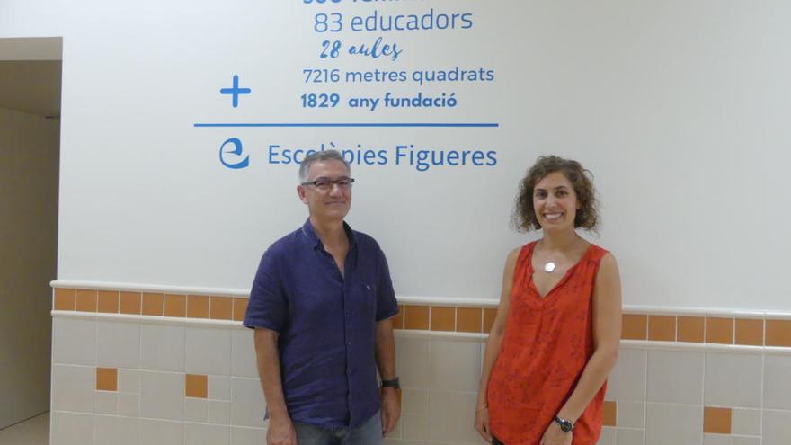 Els professors Josep Vilanova i Roser Salip.