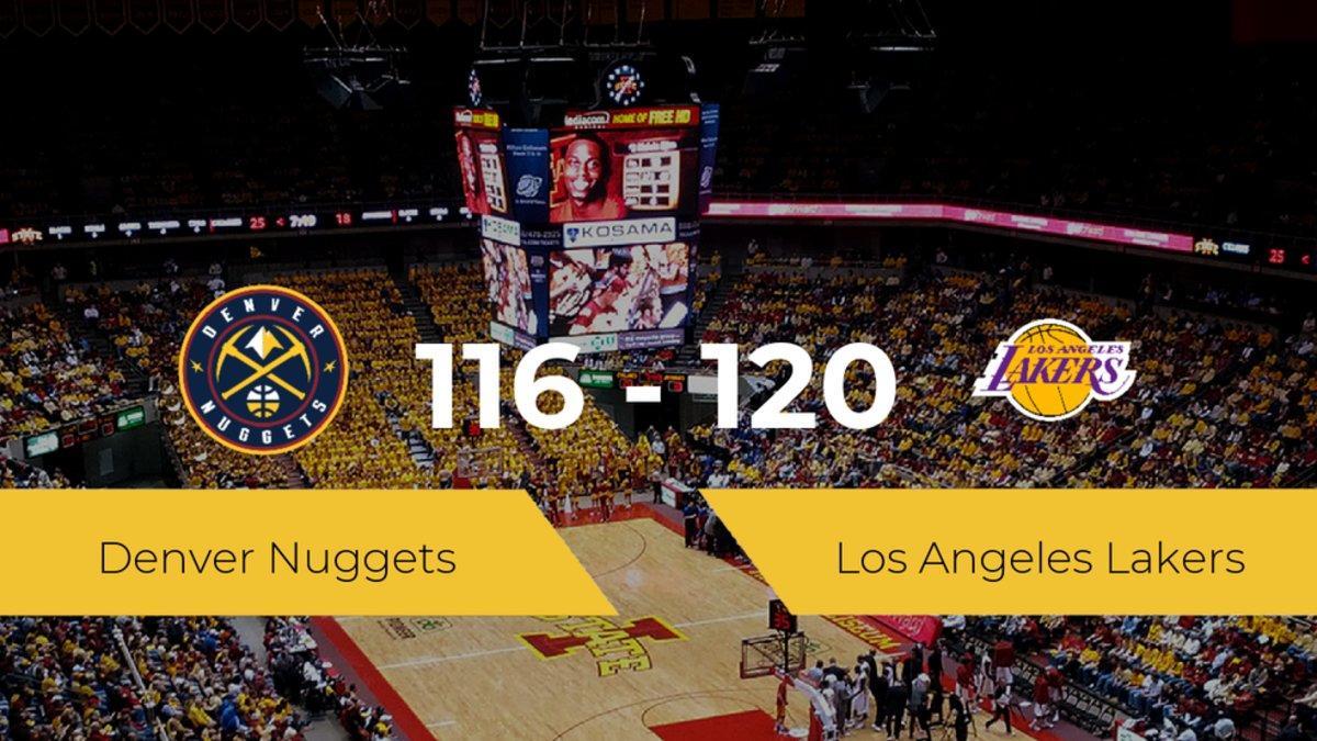 Los Angeles Lakers gana a Denver Nuggets por 116-120