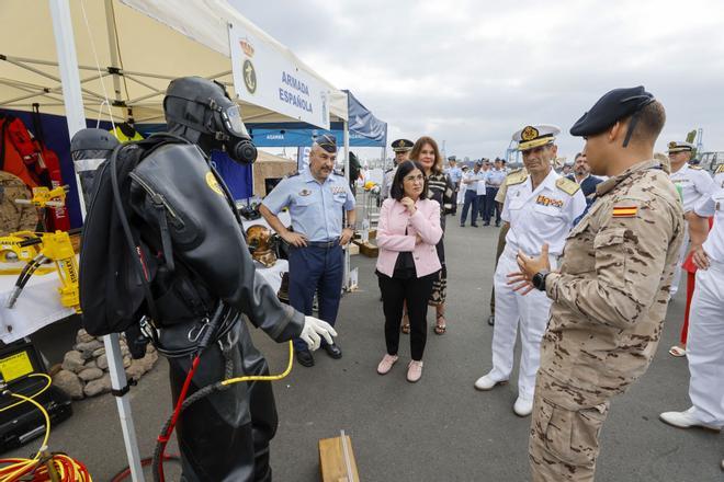 Exposición estática por el Día de las Fuerzas Armadas en Las Palmas de Gran Canaria