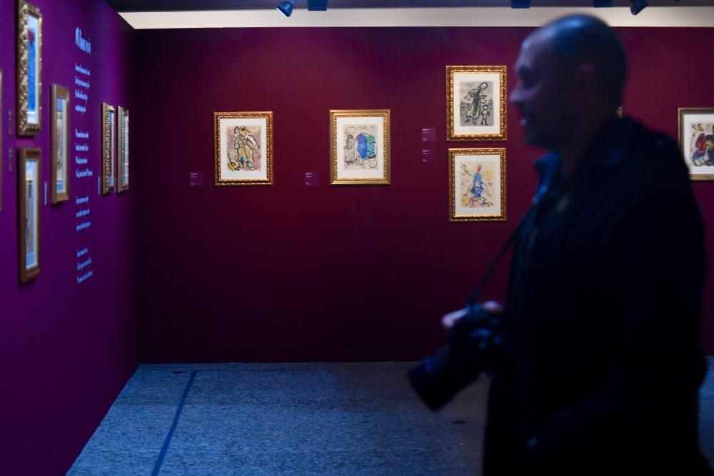 Inauguración de una muestra de Chagall en la Fundación Barrié