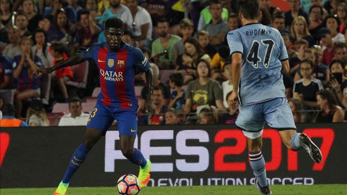 Umtiti lo analiza todo antes de saltar al césped