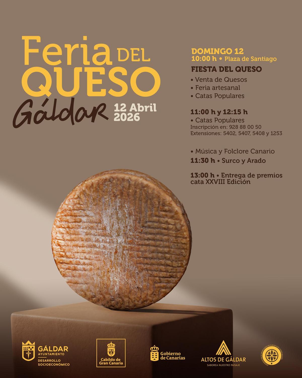 Cartel de la XXVIII Feria del Queso de Gáldar.