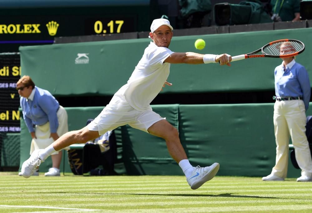 El debut de Nadal en Wimbledon, en imágenes