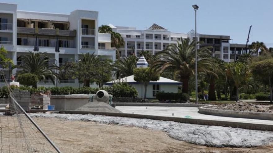 Obras en el Club Hotel de Riu, en Meloneras. | lp / dlp